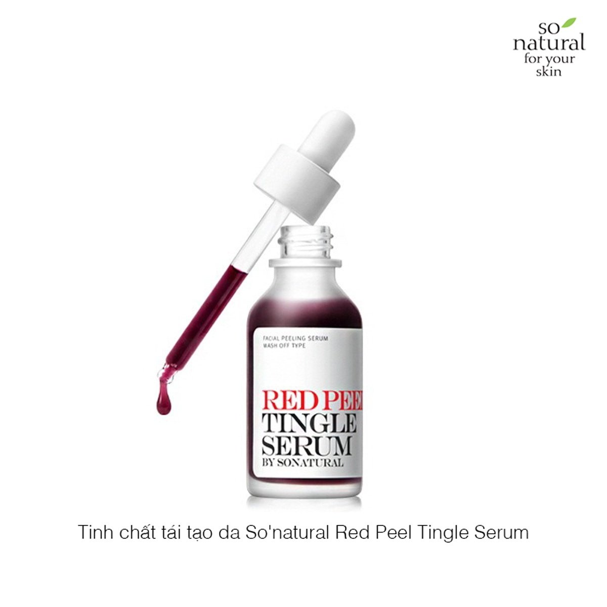 Serum red peel tingle serum tri mun tuoi day thi