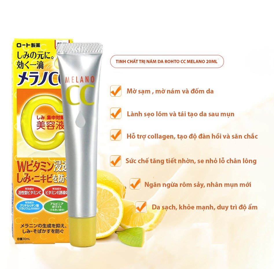 Top 6 kem trị mụn thâm của Nhật được bác sĩ da liễu tin tưởng và khuyên dùng 5 Serum tri mun tham Melano CC