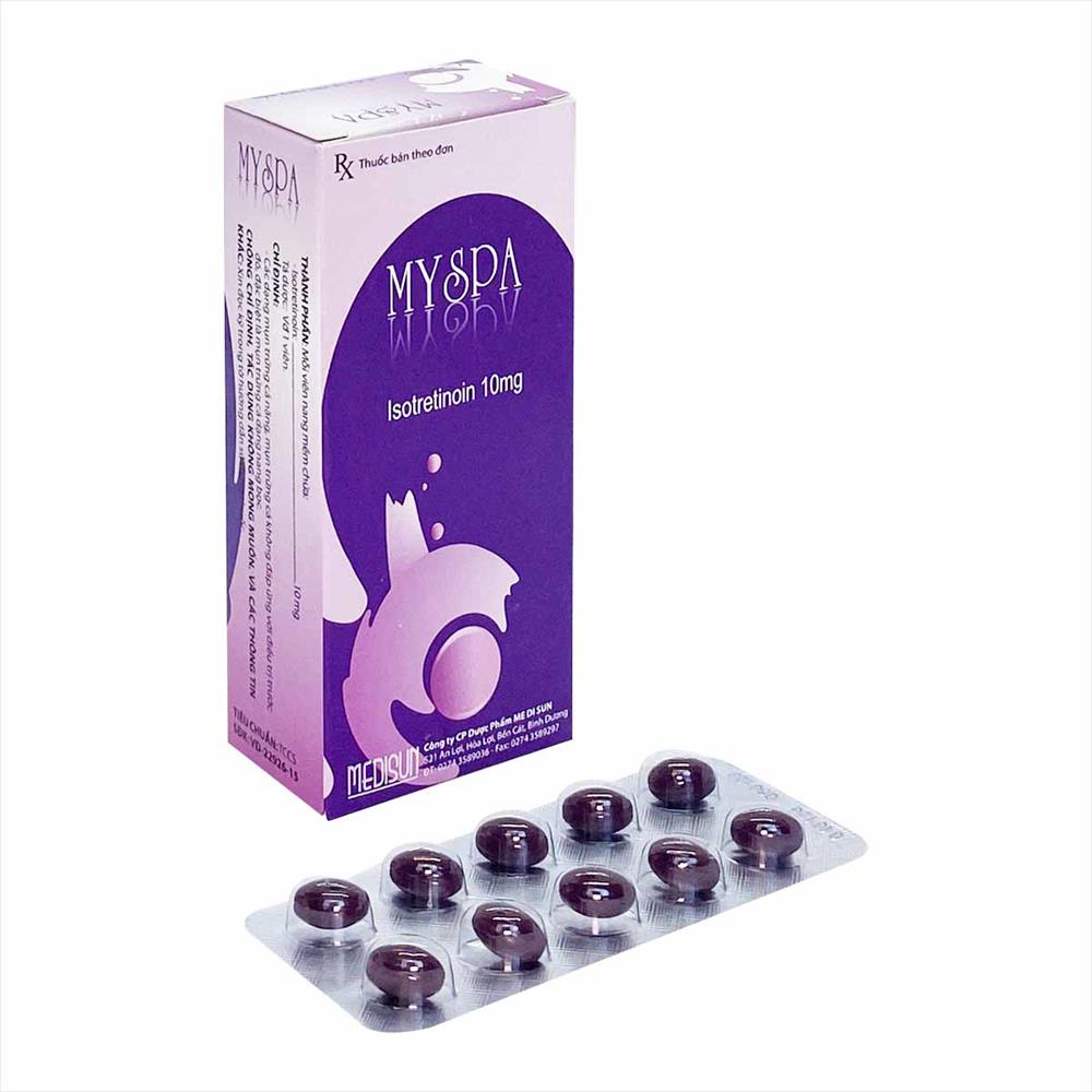 Thuoc tri mun tham myspa