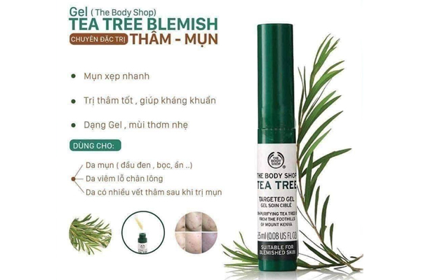 Kem trị mụn ẩn The Body Shop Tea Tree Targeted Gel