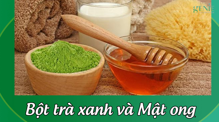 Mật ong kết hợp với trà xanh giúp loại bỏ vết thâm ở mông hiệu quả.