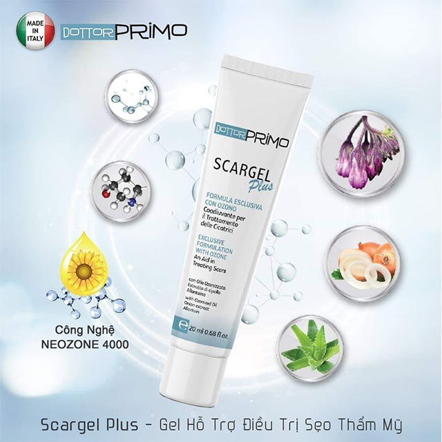 DottorPrimo Scargel Plus được nghiên cứu và sản xuất lại tại Ý