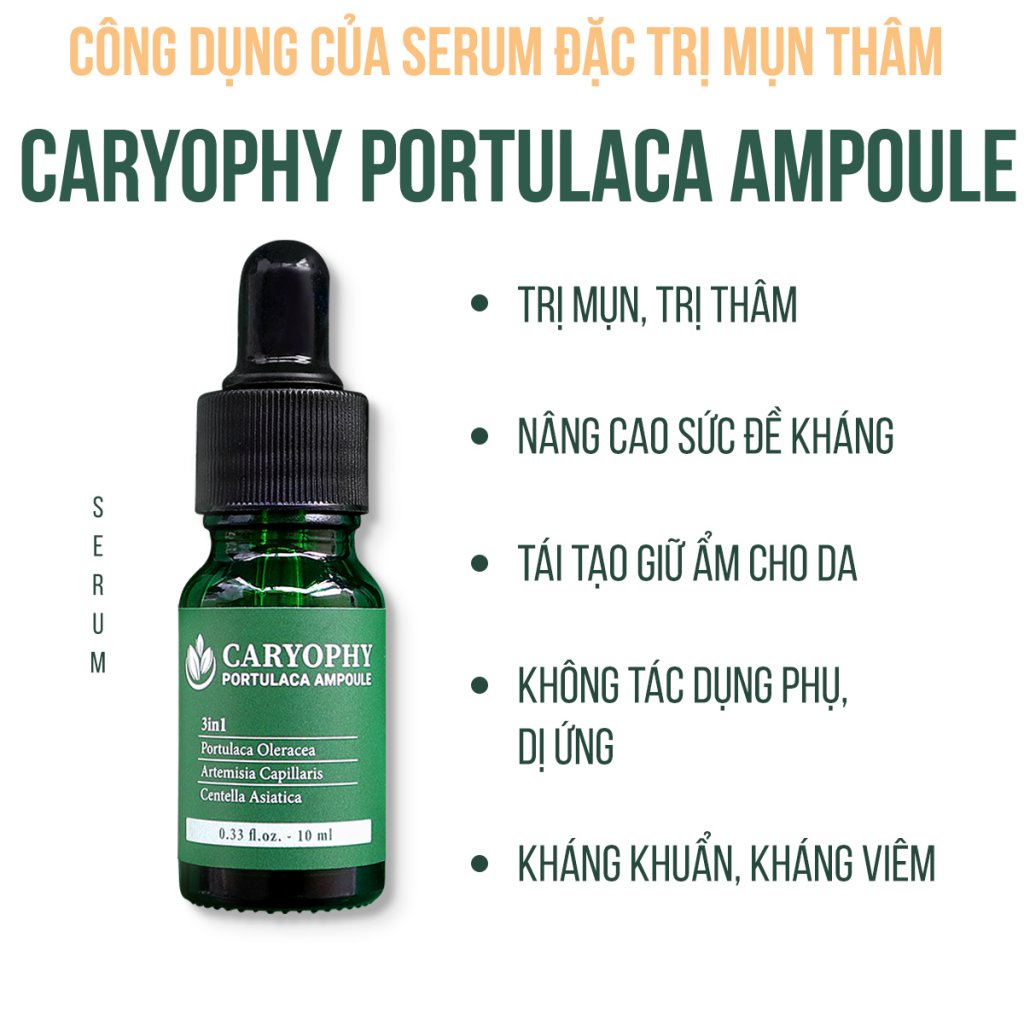 serum tri mun tham caryophy portulaca ampoule 10ml 1