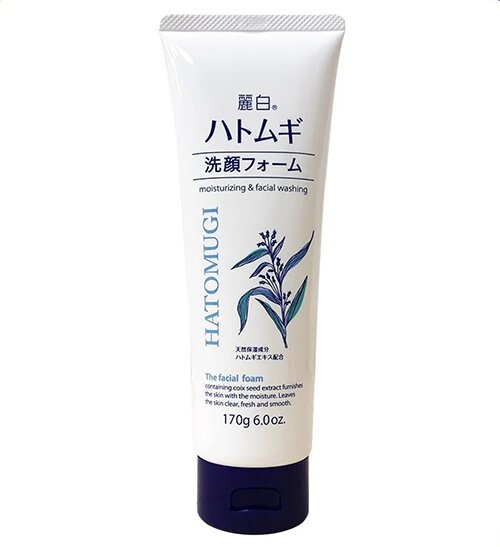 sua rua mat hatomugi moisturizing facial washing