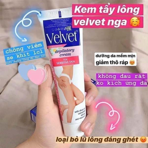 Kem tay long Velvet 2
