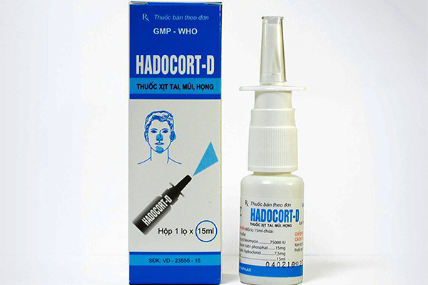 Thuốc xịt trị viêm mũi dị ứng Hadocort D