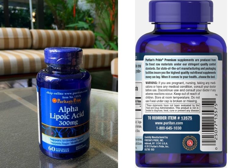 Puritans Pride Alpha Lipoic Acid 12 1