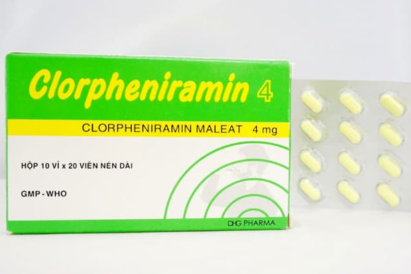 Thuốc trị bệnh chàm Chlorpheniramine