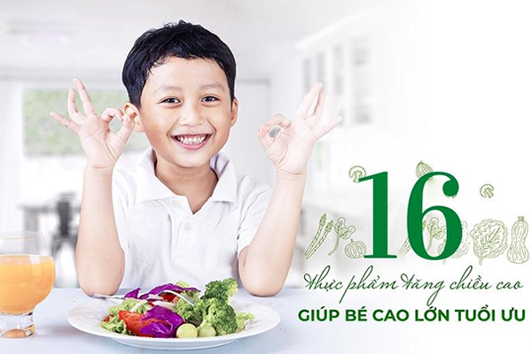 Khuyến khích trẻ ăn các thực phẩm giúp chiều cao phát triển Khuyến khích trẻ ăn các thực phẩm giúp chiều cao phát triển