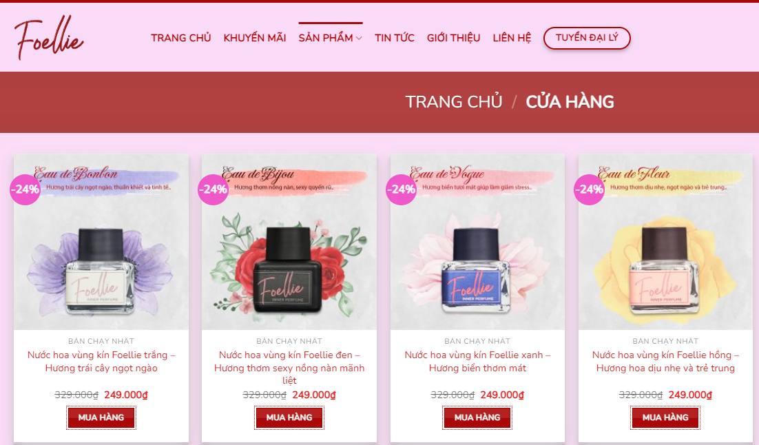 Top 4 Địa chỉ mua Nước hoa vùng kín tại Hà Nội uy Tín Nhất 4 Nuoc hoa vung kin Foellie