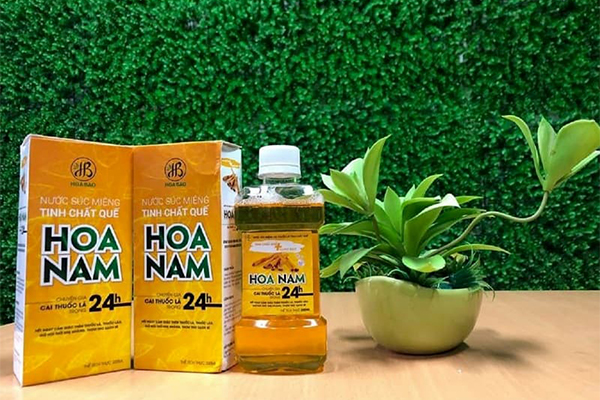 Nước súc miệng cai thuốc lá Hoa Nam