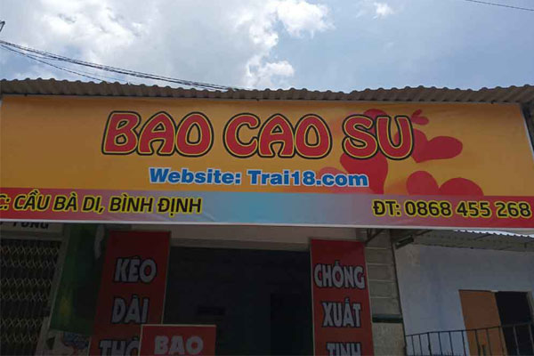 Shop bao cao su Trai 18 