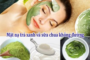 Cách làm mặt nạ trà xanh trị mụn kết hợp cùng sữa chua không đường