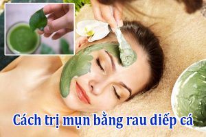 Cách trị mụn bằng rau diếp cá