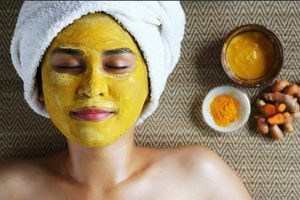 Cách trị mụn thâm cho bà bầu bằng tinh bột nghệ